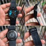 Men’s Luxury Skeleton Watch – Black Crocodile Leather Edition