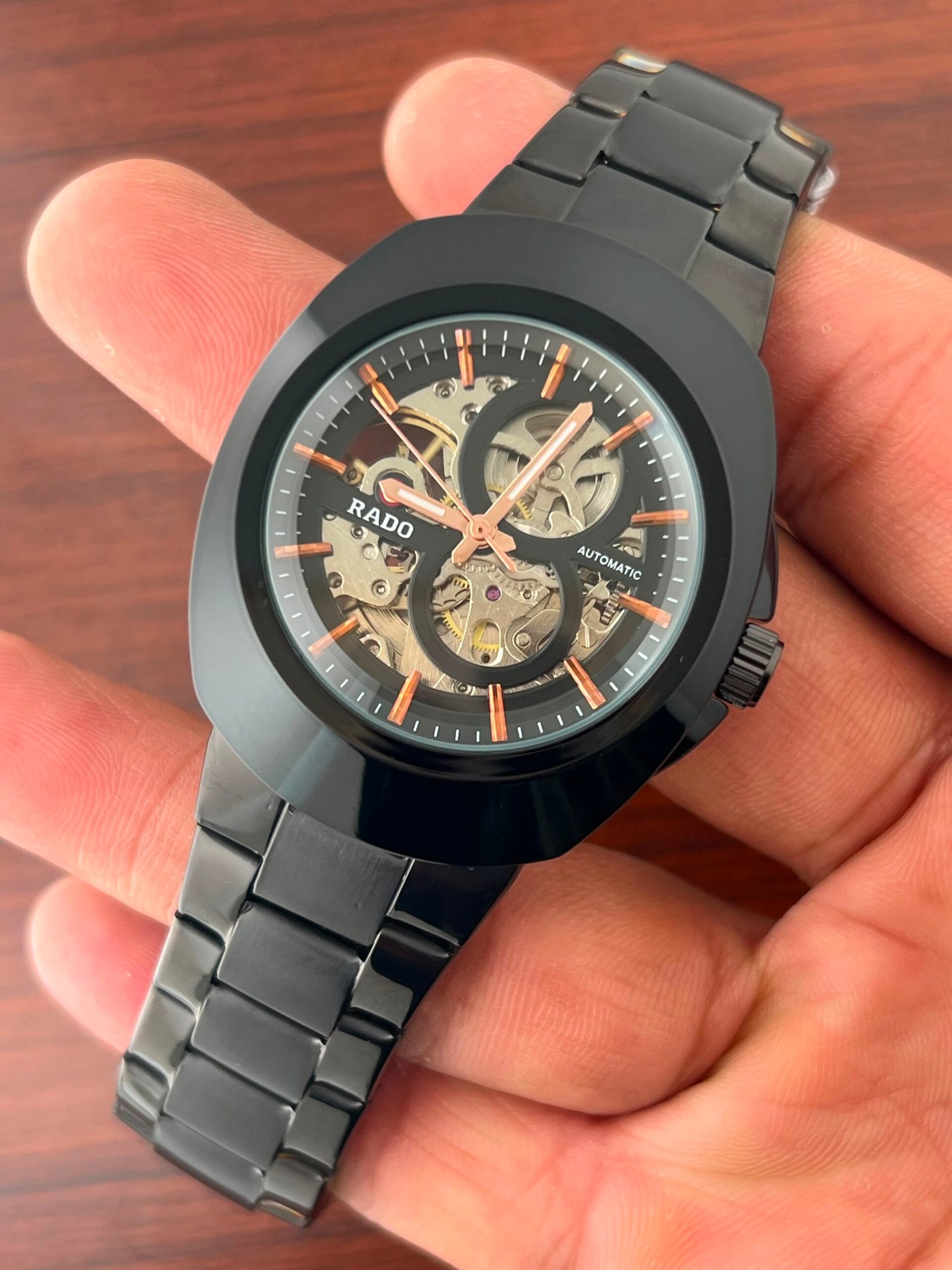 Premium Open-Heart Skeleton Automatic Men's Watch – Stainless Steel Edition
