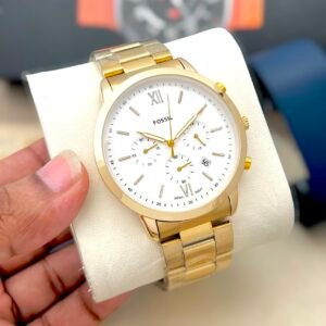 Premium Chronograph Men's Watch – 43mm Heavy Metal Bracelet Edition
