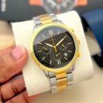 Premium Chronograph Men’s Watch – 43mm Heavy Metal Bracelet Edition