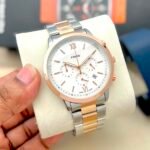 Premium Chronograph Men’s Watch – 43mm Heavy Metal Bracelet Edition