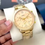 Premium Chronograph Men’s Watch – 43mm Heavy Metal Bracelet Edition