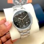 Premium Chronograph Men’s Watch – 43mm Heavy Metal Bracelet Edition