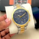 Premium Chronograph Men’s Watch – 43mm Heavy Metal Bracelet Edition