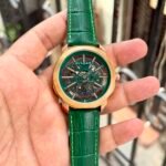 Octo Skeleton Luxury Men’s Watch – Rose Gold & Emerald Green Edition