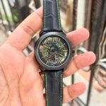 Octo Skeleton Luxury Men’s Watch – Rose Gold & Emerald Green Edition