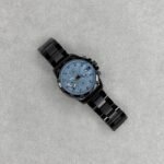 Men’s Multifunction Chronograph Watch – Black Dial 42mm Steel Edition
