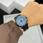 Men’s Multifunction Chronograph Watch – Black Dial 42mm Steel Edition