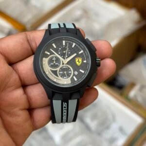 Scuderia Race Day Men's Chronograph – 43mm Black & Grey Sport Edition