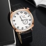 Overseas Skeleton Men’s Watch – Brushed Stainless Steel Edition