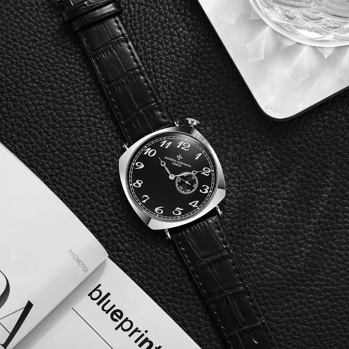 Overseas Skeleton Men's Watch – Brushed Stainless Steel Edition