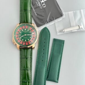 Men's Luxury Round Fashion Watch – Red & White Designer Edition