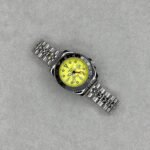 Premium GMT Men’s Watch – 42mm Black Dial & Silver Steel Edition