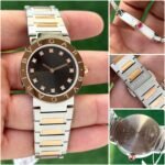 Luxury Two-Tone Women's Watch – Mother of Pearl Diamond Dial