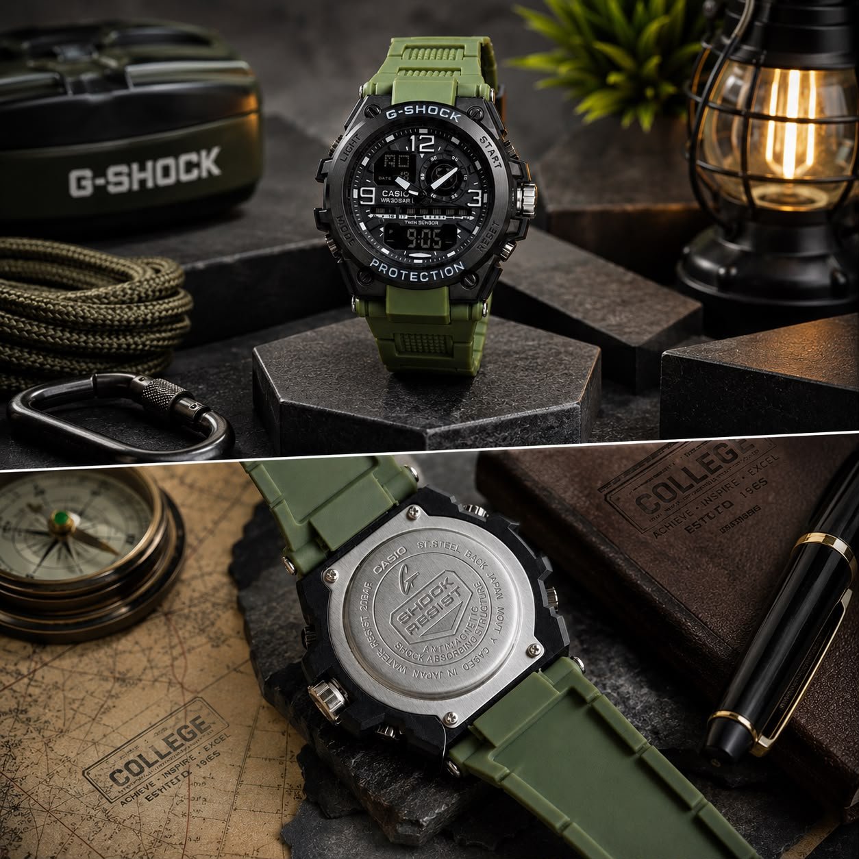 Rugged G-Style Hybrid Men's Watch – Shock Resistant Sport Edition