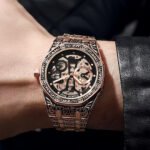 Premium Round Case Men’s Watch – 12-Hour Date Edition