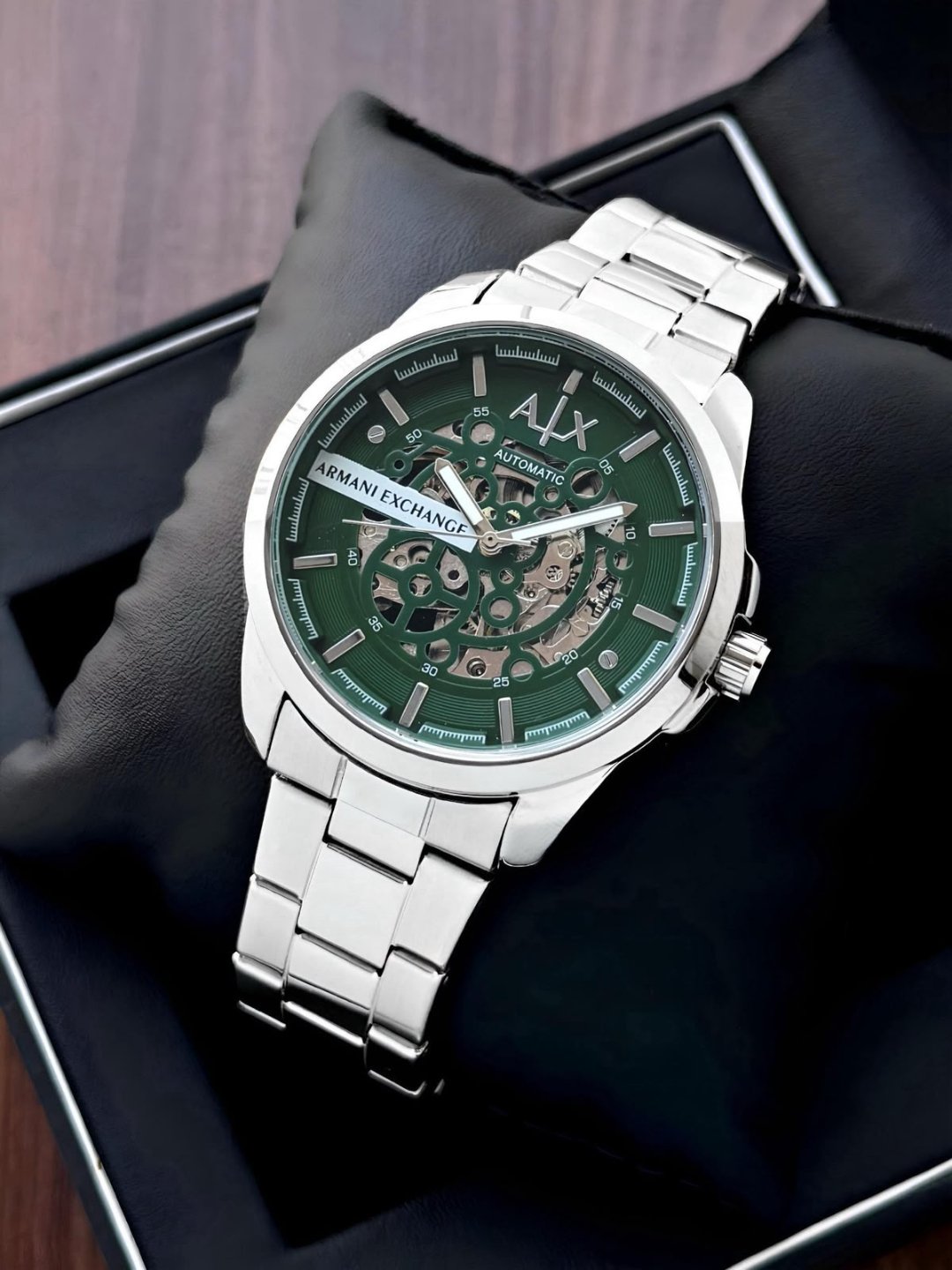 Men's Executive Open Back Automatic Watch – 42mm Metal Edition