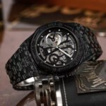Premium Round Case Men’s Watch – 12-Hour Date Edition