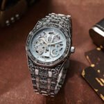 Premium Round Case Men’s Watch – 12-Hour Date Edition