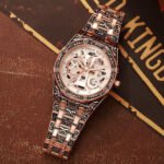 Premium Round Case Men’s Watch – 12-Hour Date Edition