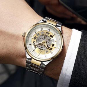 Premium Commuter Automatic Men's Watch – 42mm Open Back Edition