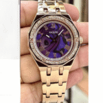 Luxury Desire Marble Dial Women’s Watch – Gold & Emerald Edition 34mm