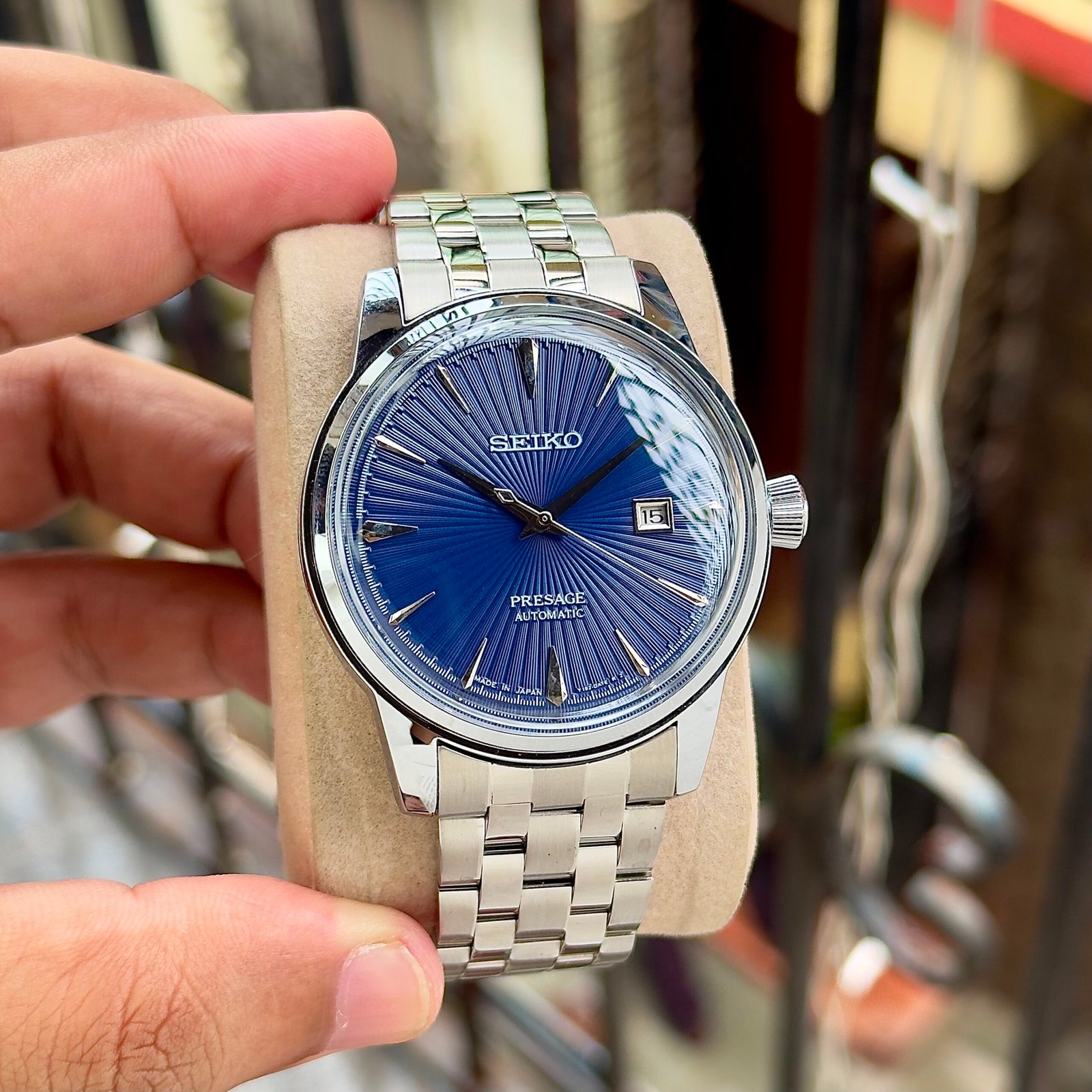 Presage Automatic Men's Watch – Royal Blue Sunburst 40mm