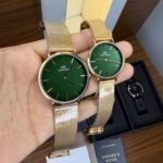 Premium Classic Couple Watch Set – Sophisticated Mesh Strap Edition