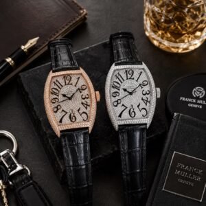 Luxury Designer Men's Watch – Premium Swiss Quartz & AD Studded Bezel