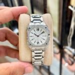 Modern G-Flat Silver Women's Watch – Square Dial 36mm