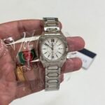 Modern G-Flat Silver Women’s Watch – Square Dial 36mm