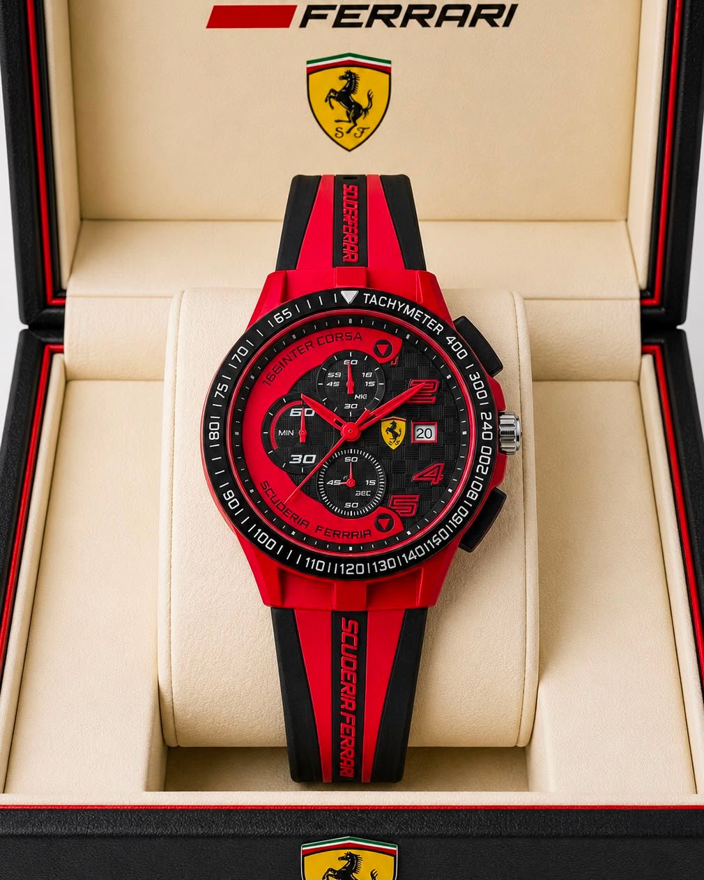 Race Day Men's Chronograph – 43mm Sport Silicone Edition