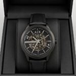 Premium Automatic Men’s Watch – Skeleton Dial & Leather Edition