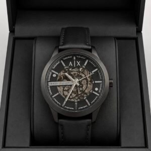 Premium Automatic Men's Watch – Skeleton Dial & Leather Edition
