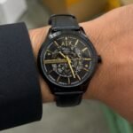Premium Automatic Men’s Watch – Skeleton Dial & Leather Edition