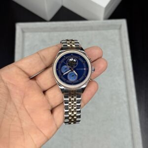 Men's Multifunction Chronograph Watch – Two-Tone Steel 42mm Edition