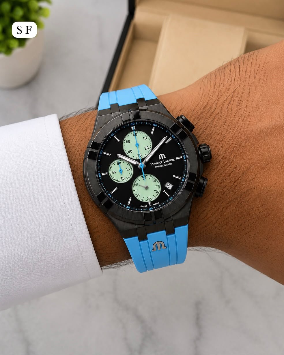 Sports Race Day Men's Chronograph – 43mm Red Accent Silicone Edition