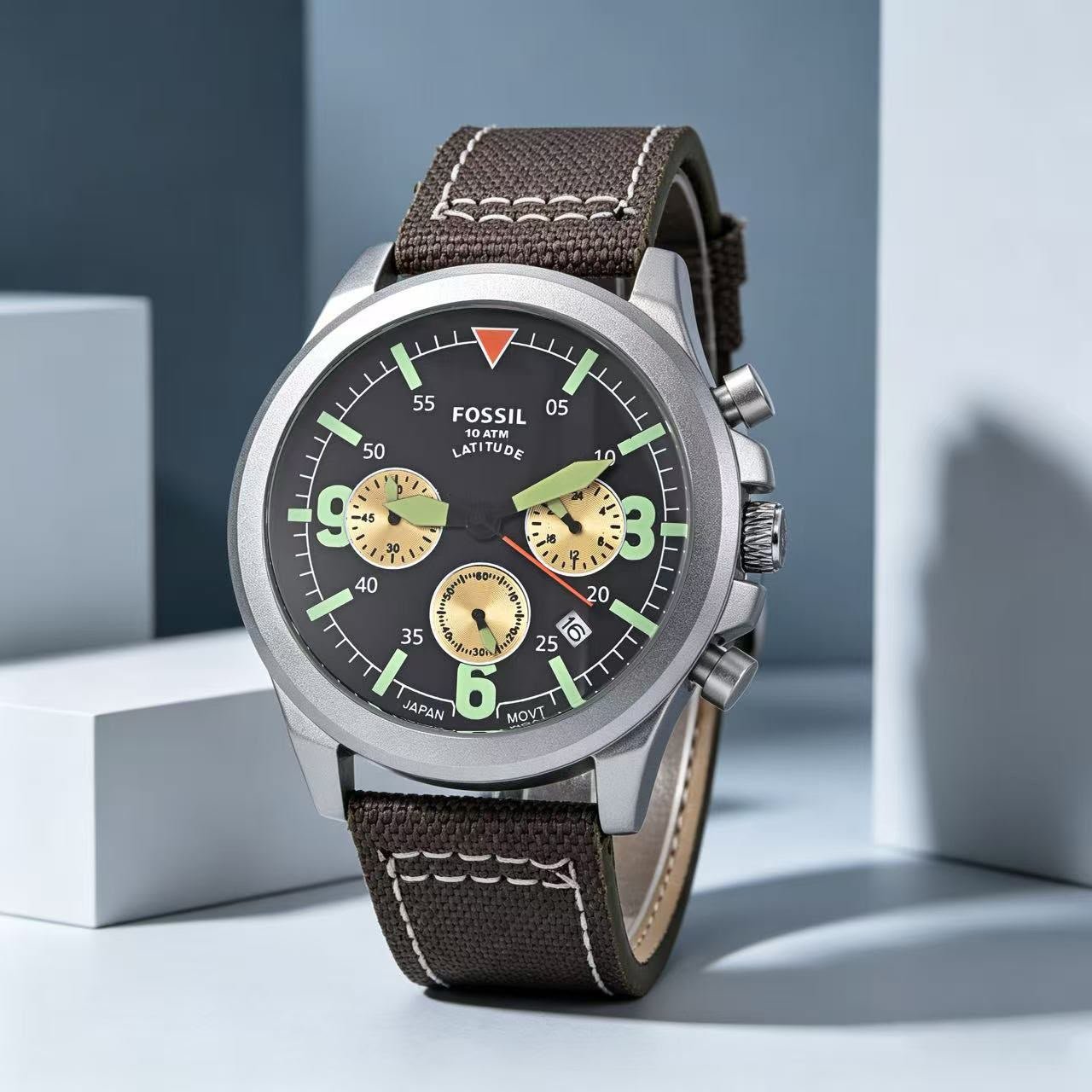 Premium Men's Executive Watch – Formal Leather Date Edition
