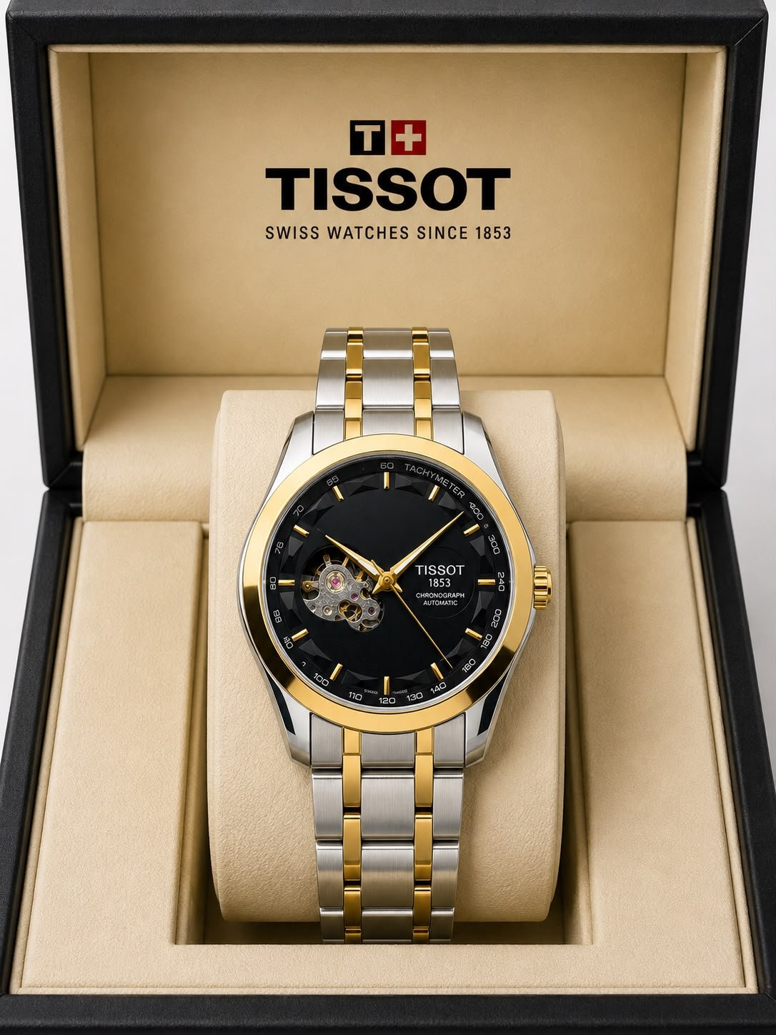 Men's Executive Open Back Automatic Watch – 42mm Metal Edition