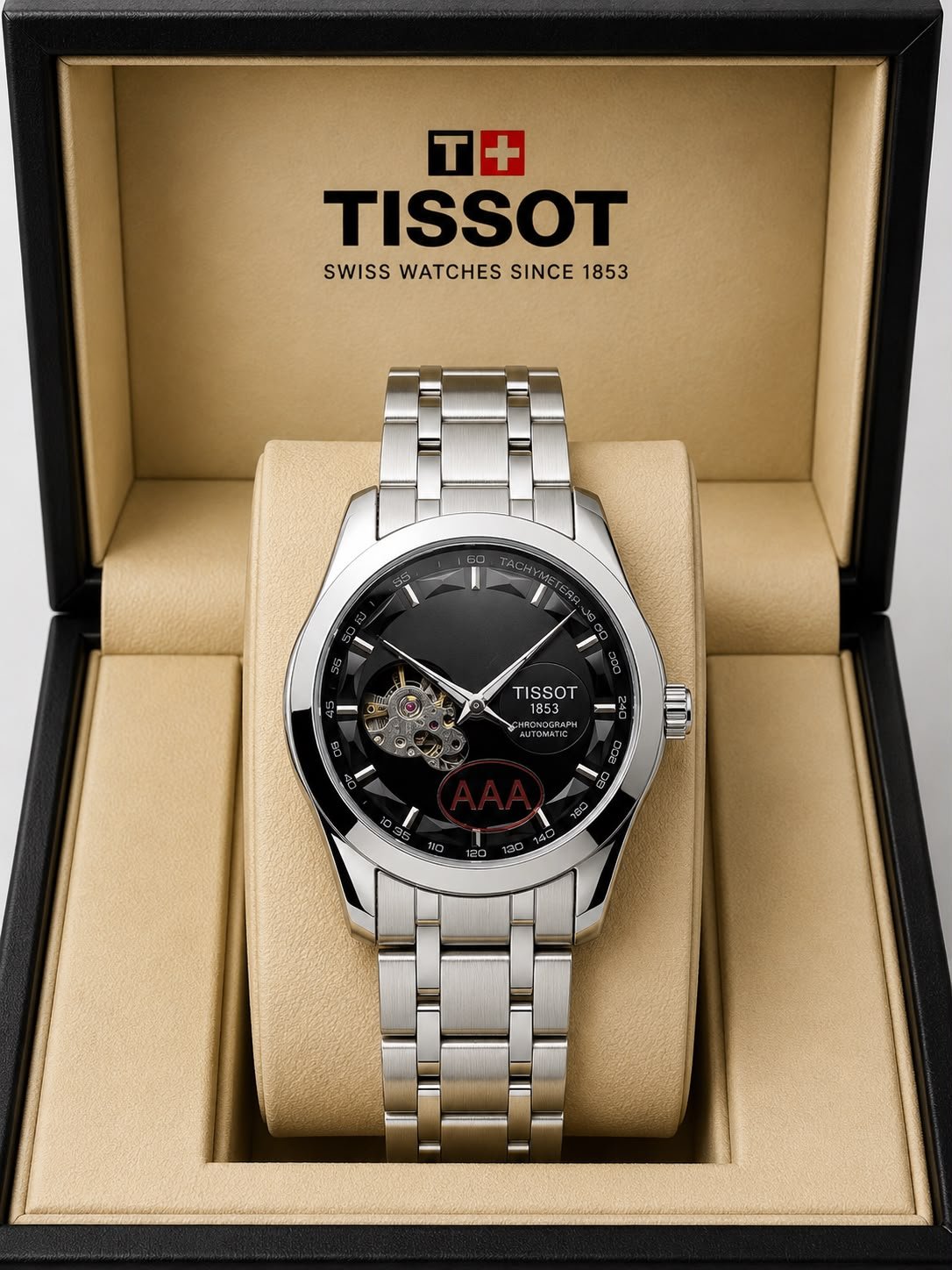 Men's Executive Open Back Automatic Watch – 42mm Metal Edition