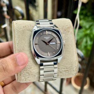 Gentleman Day-Date Men's Watch – 42mm Silver Stainless Steel