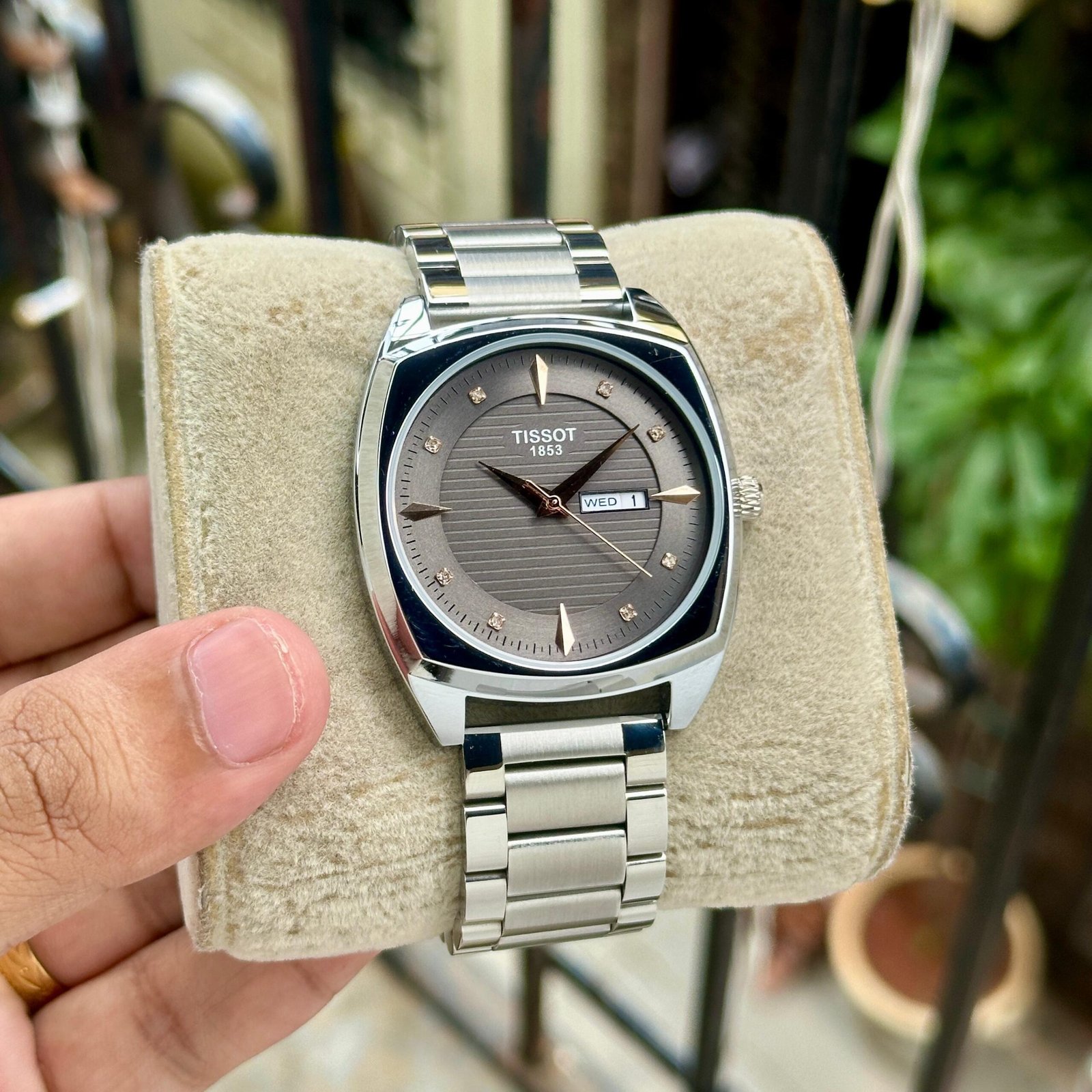 Gentleman Day-Date Men's Watch – 42mm Silver Stainless Steel