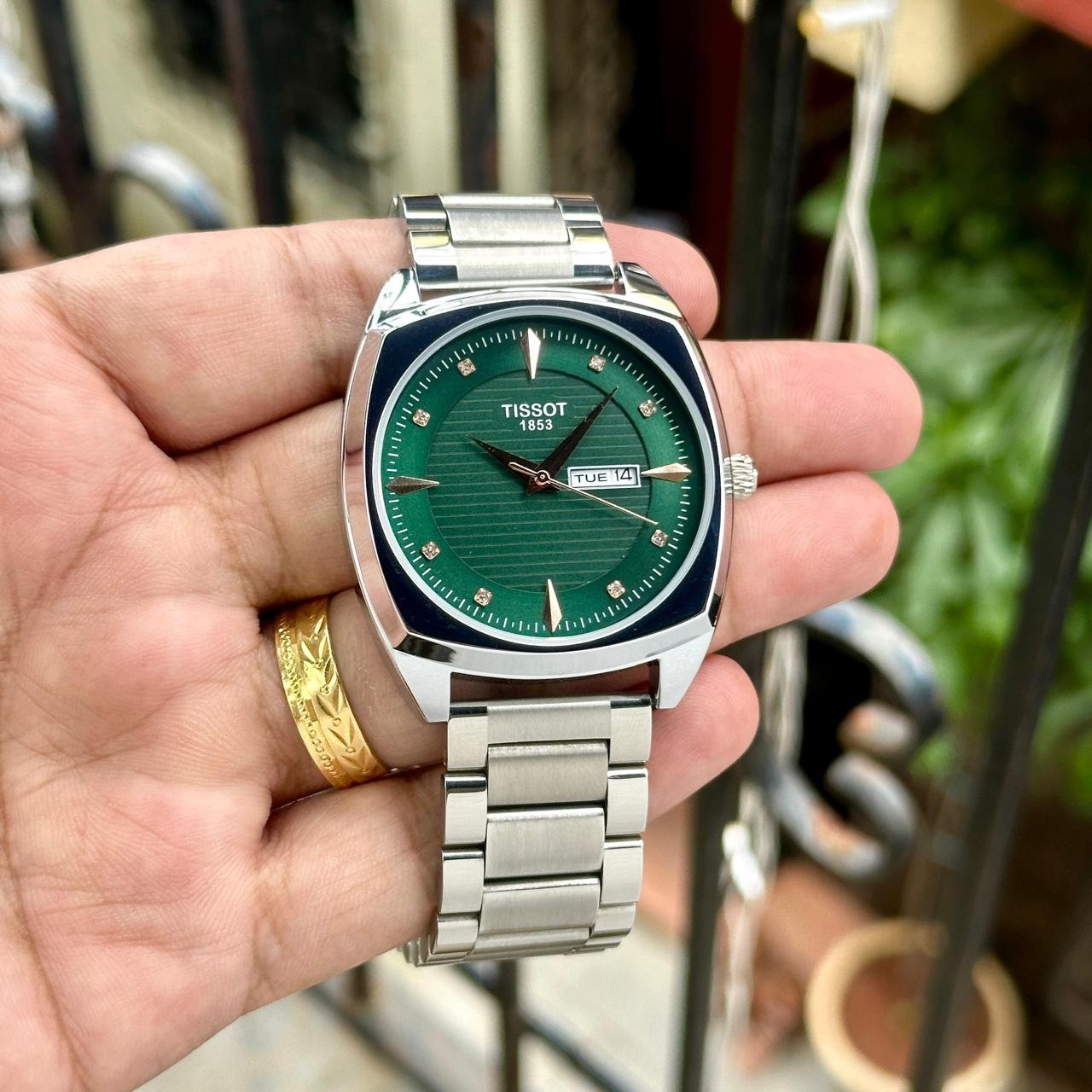 Gentleman Day-Date Men's Watch – 42mm Silver Stainless Steel