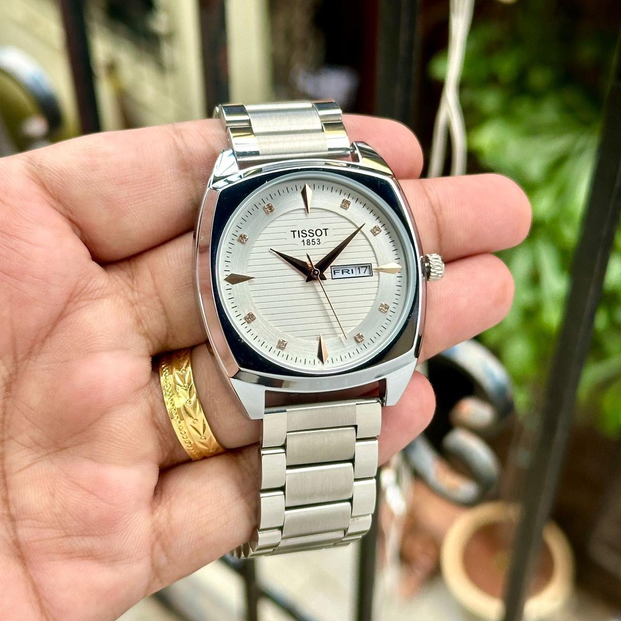 Gentleman Day-Date Men's Watch – 42mm Silver Stainless Steel