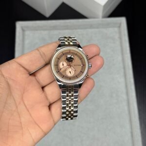 Men's Multifunction Chronograph Watch – 42mm Two-Tone Steel Edition