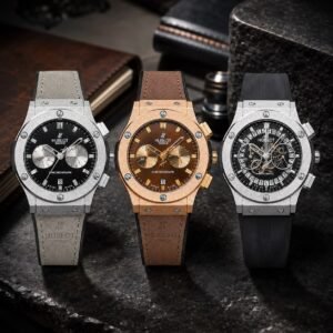 Big Bang Premium Chronograph Men's Watch – 44mm Steel & Silicone Edition