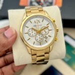 Modern Chronograph Men’s Watch – Adjustable Metal Strap Edition