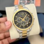 Modern Chronograph Men’s Watch – Adjustable Metal Strap Edition