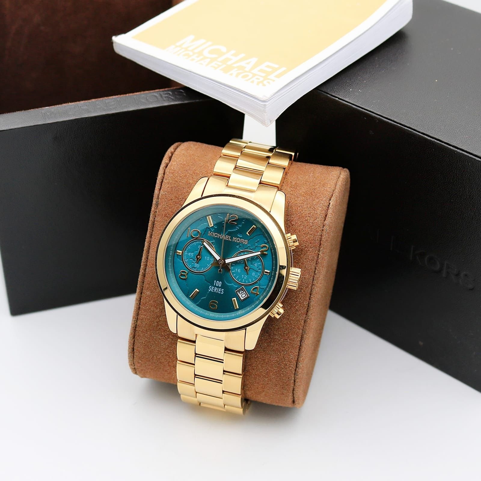 Hunger Stop Edition Women's Chronograph – Gold & Turquoise 38mm