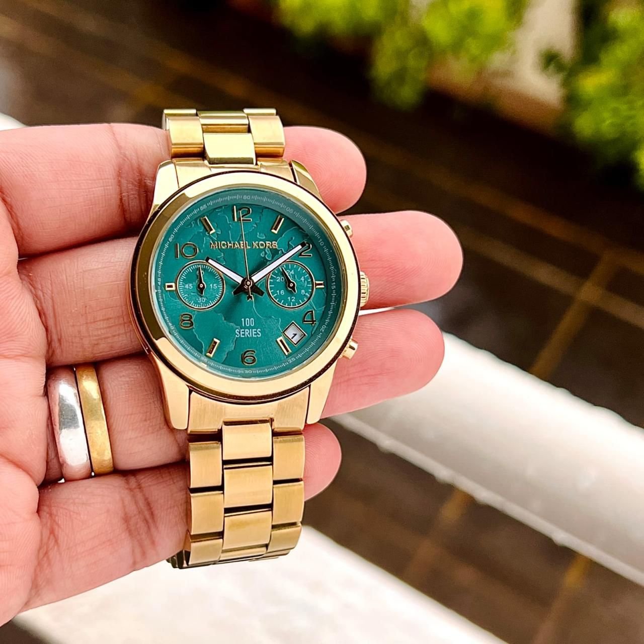 Hunger Stop Edition Women's Chronograph – Gold & Turquoise 38mm